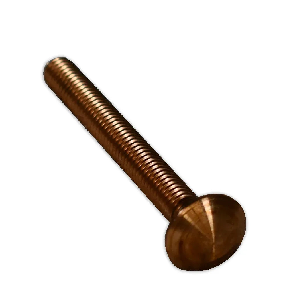 (Box of 5) 1/4" x 3 1/2" Bronze Carriage Bolts - Full Thread Nuts & Bolts Carriage Bolt