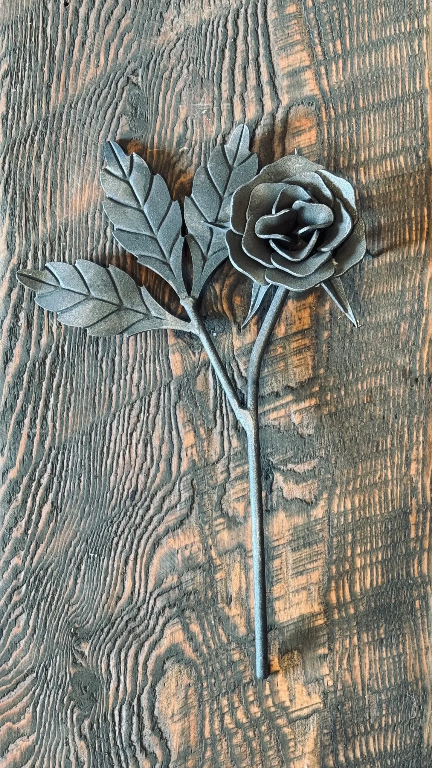 Classic Long Stem Iron Rose