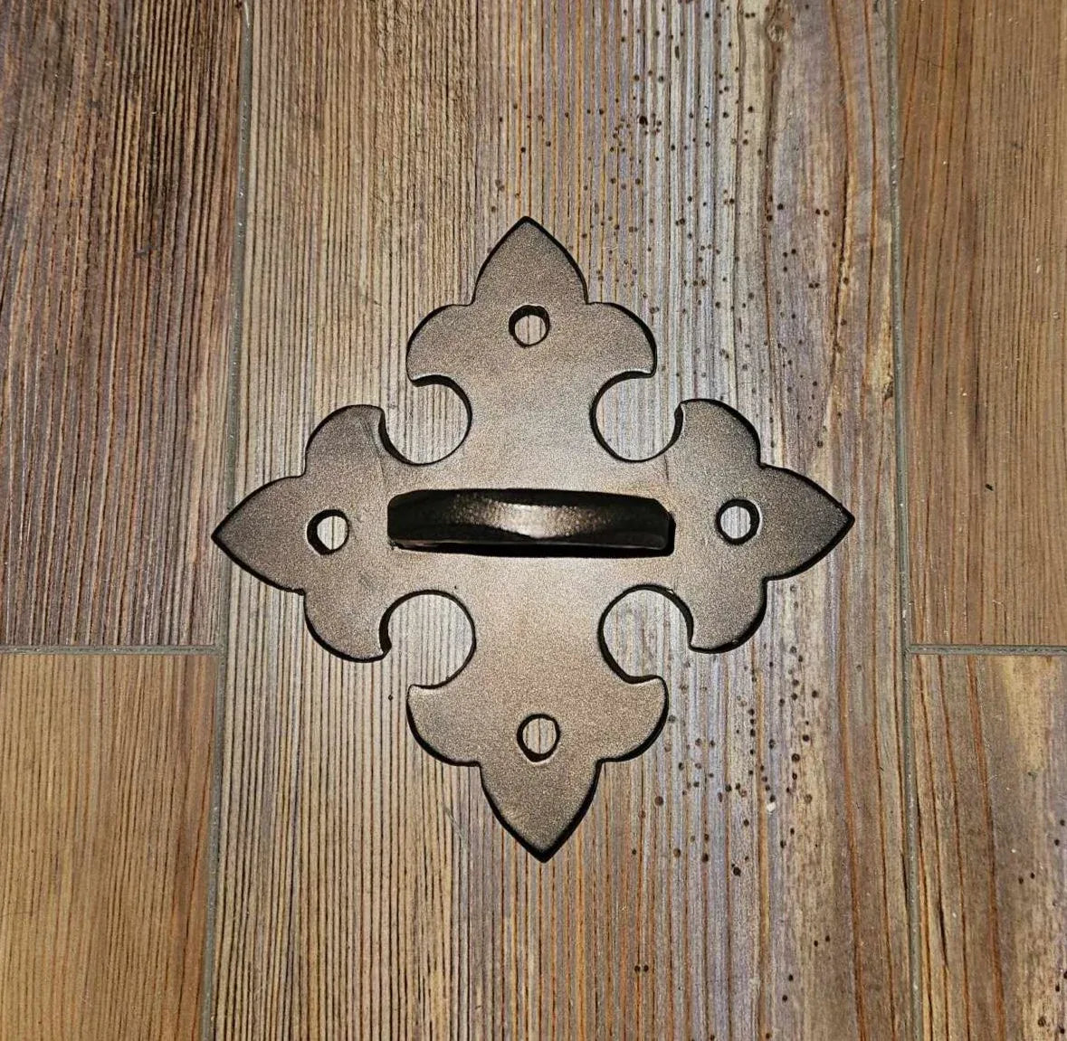 Portuguese Gothic Iron D Ring Anchor Plate Brackets & Reinforcement Braces Turnbuckle