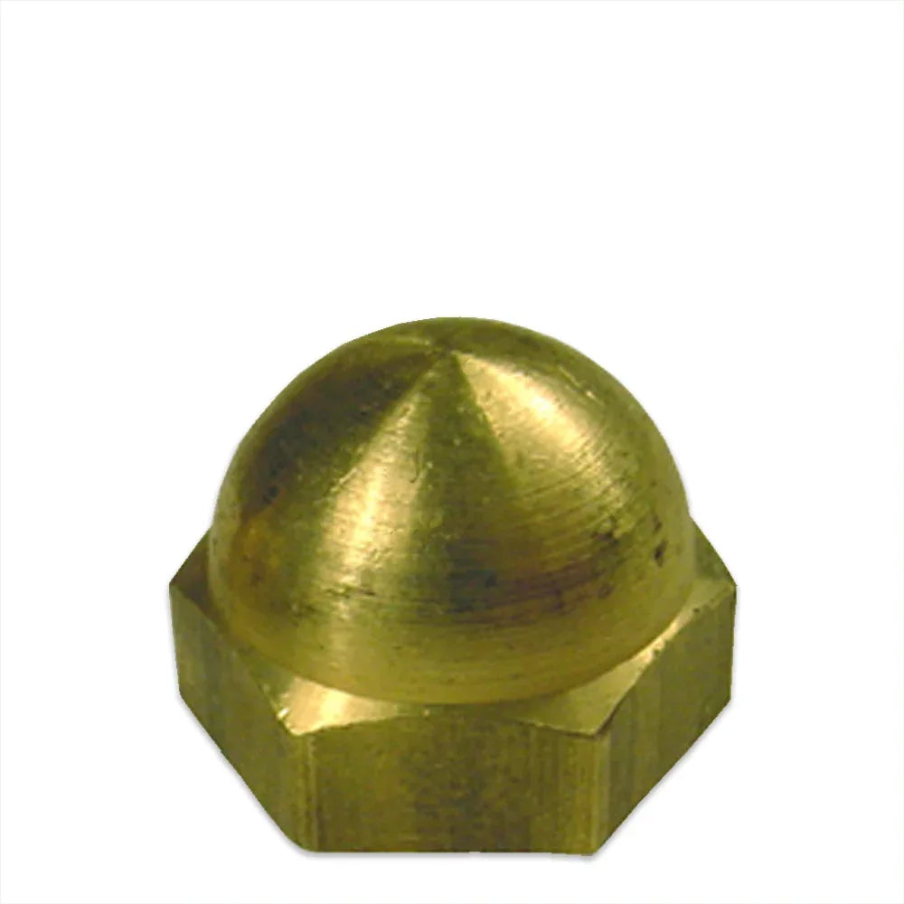 Brass Acorn Nuts (Lot of 100) Cabinet Hardware Nuts