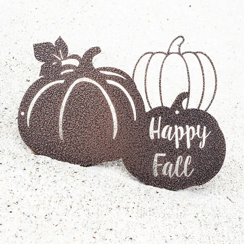Happy Fall Pumpkins Cutout Decor Halloween