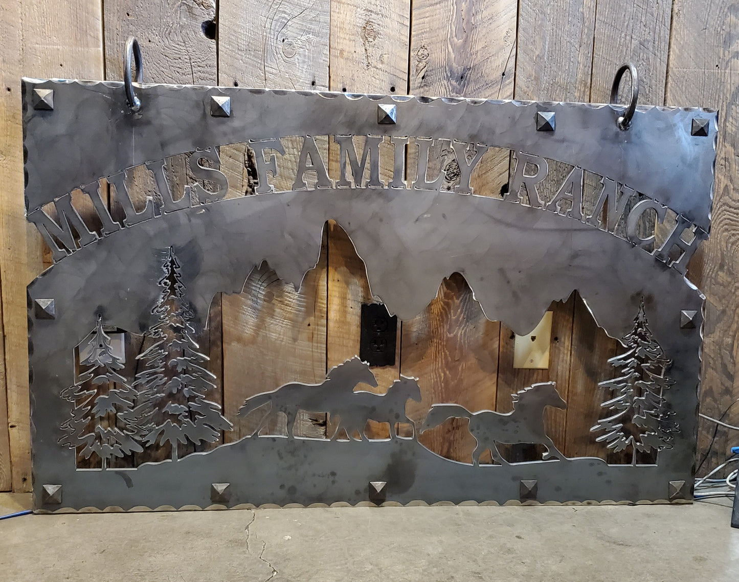 Western Iron Ranch Sign