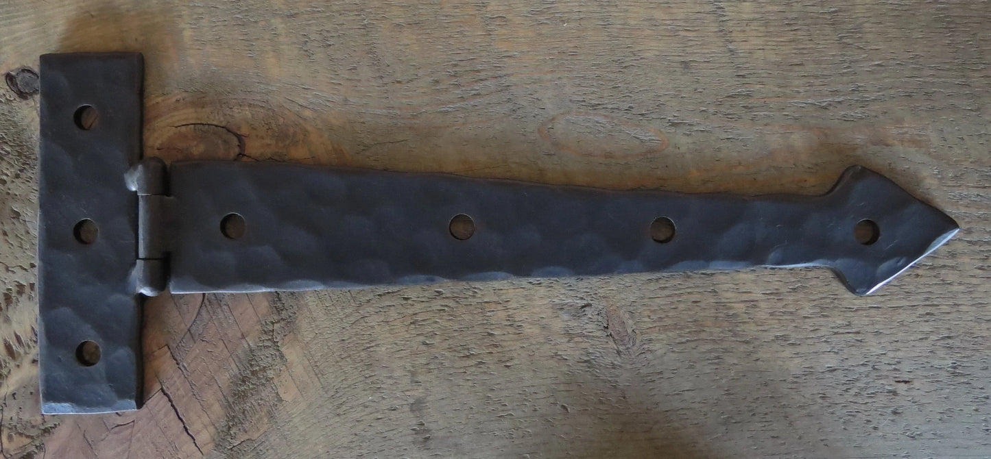 Neo-Classical Wrought Iron XL Functioning Hinge Strap