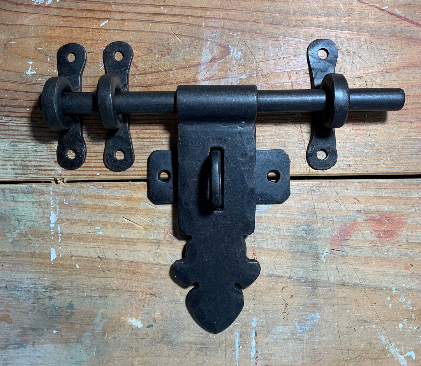 Spanish Cathedral Iron Slide Bolt Latch Strikes Latches