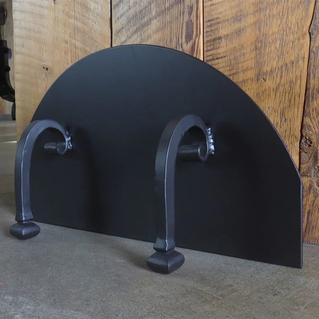 MD-211-A Scrolled Handle Arched Freestanding Pizza Oven Door