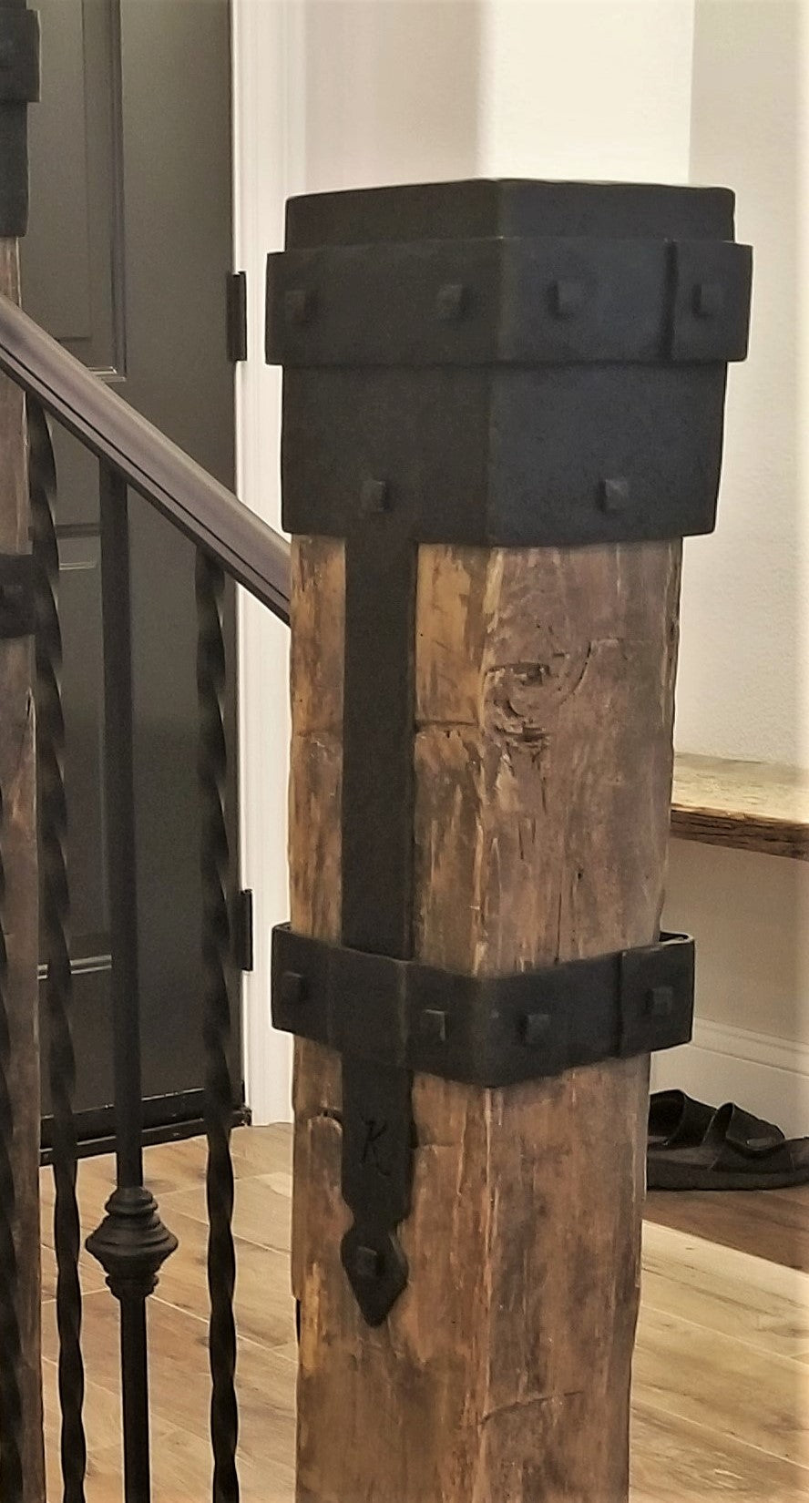 Rustic Iron Post Cap