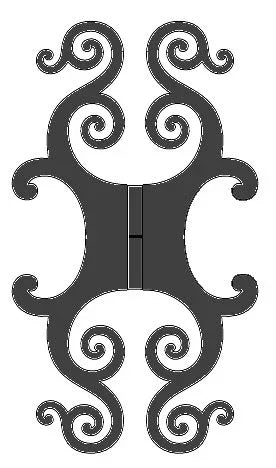 Neo-Classical Iron Hinge