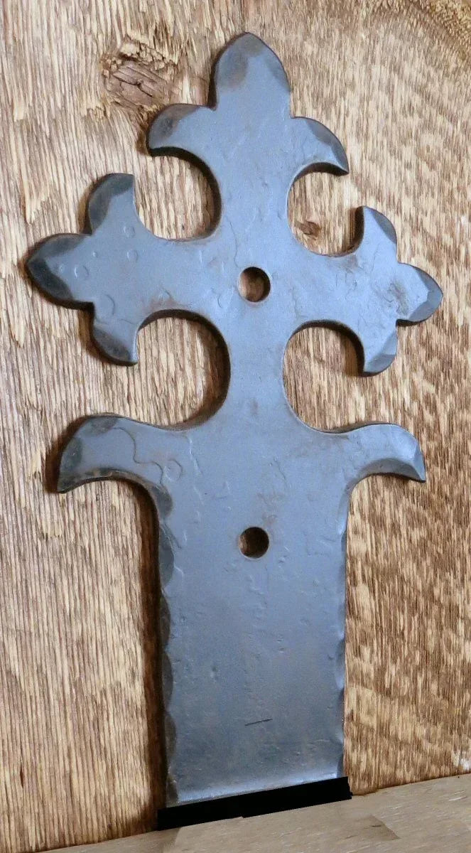 Portuguese Gothic Iron Flush Mount Post base